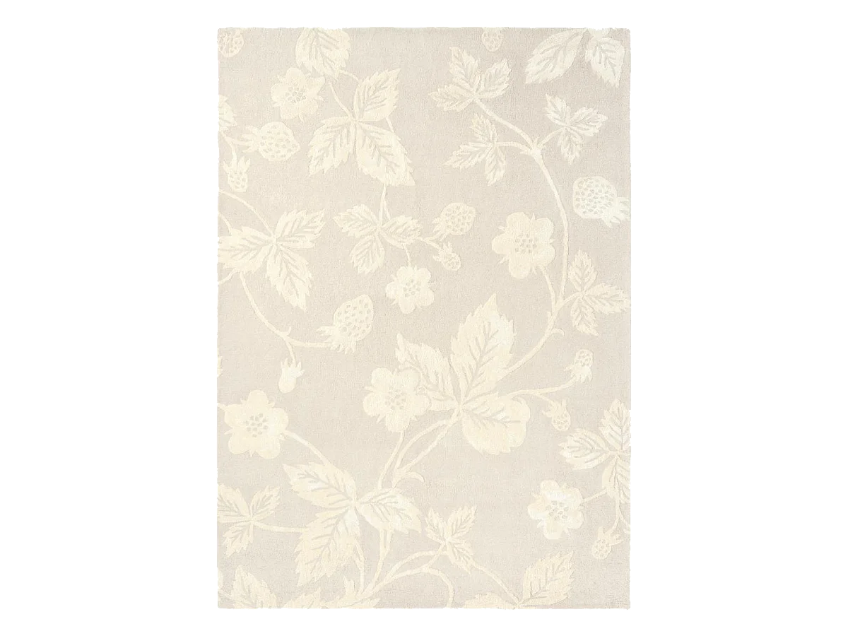 tapis salon 170x240 fait à la main en laine beige clair et beige foncé