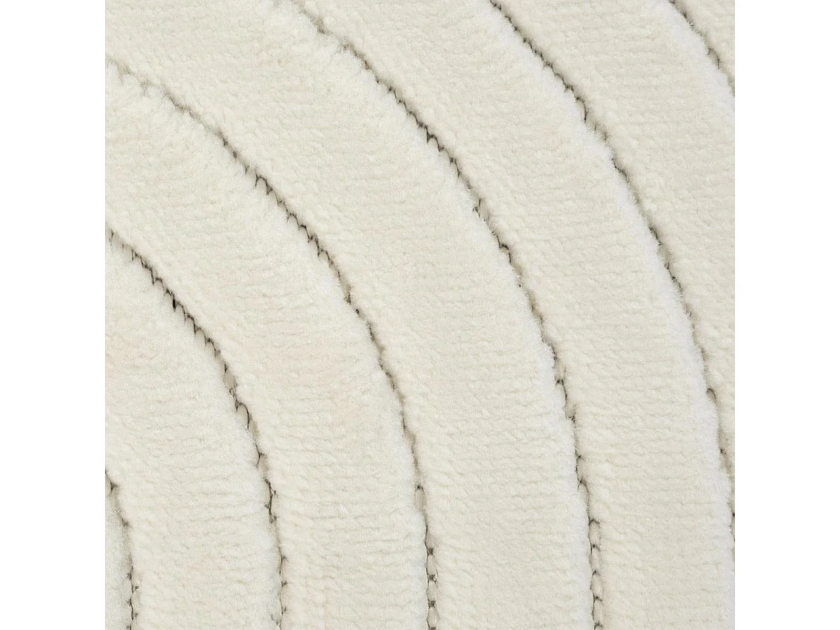 Tapis intérieur extérieur 80x150 en relief LYN14 ARC6EL Crème ton sur ton