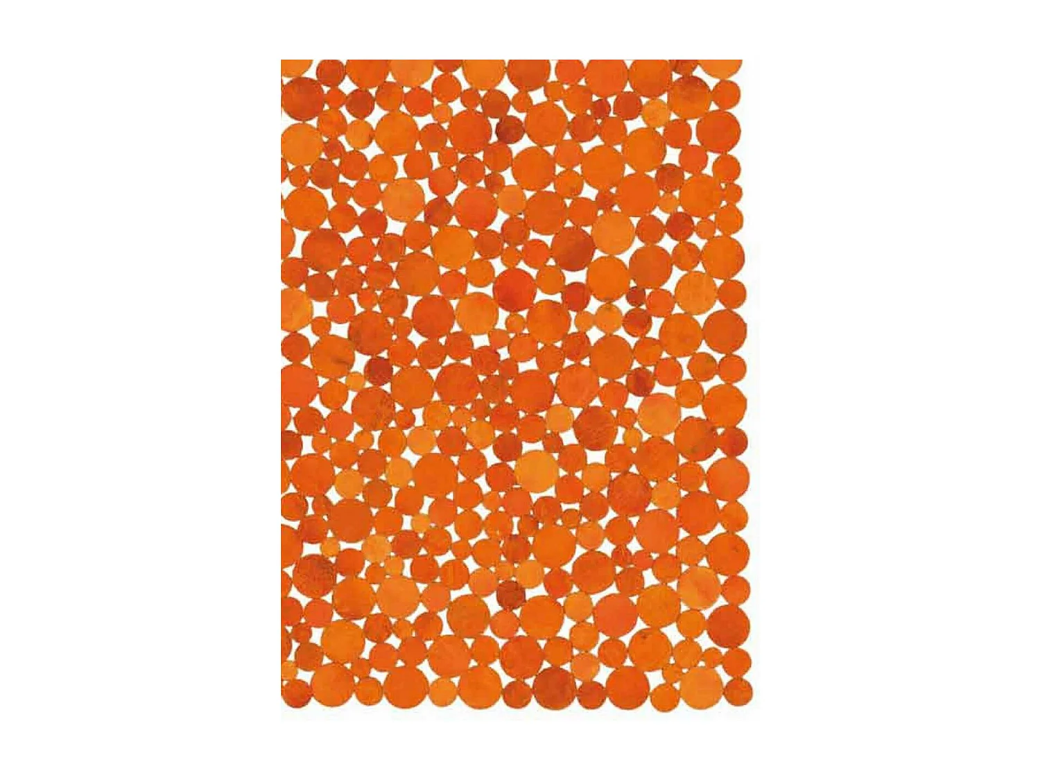 Tapis peau de vache 170x240 kilim fait main orange