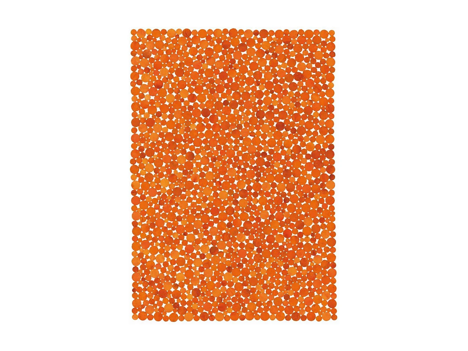 Tapis peau de vache 170x240 kilim fait main orange