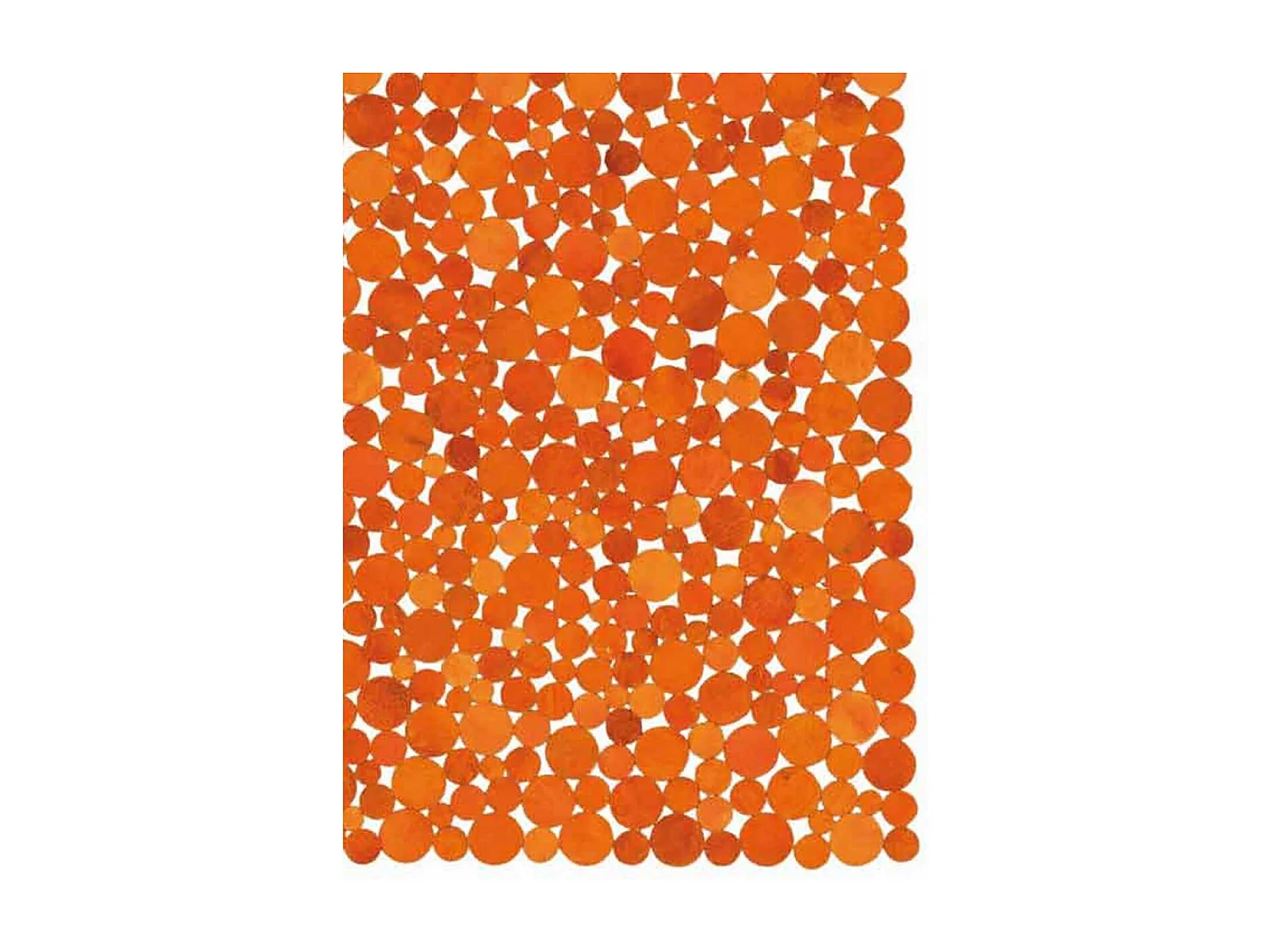 Tapis peau de vache 170x240 kilim fait main orange