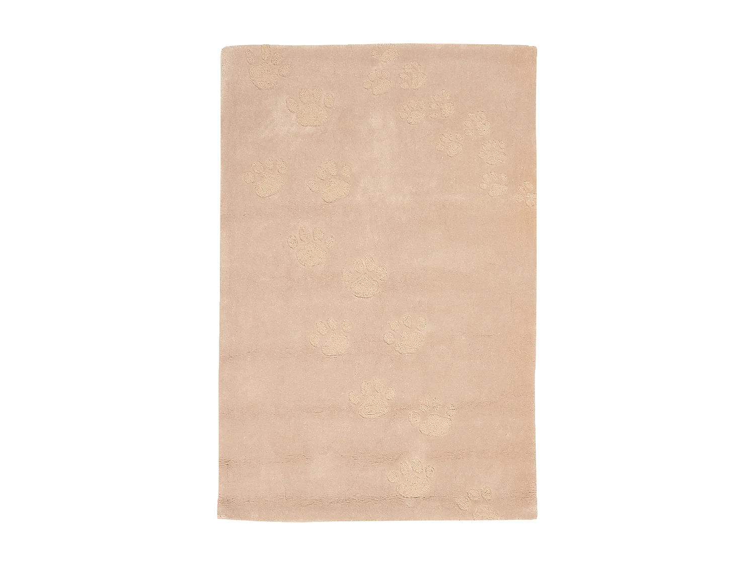 Tapis enfant 110x160 fait main en acrylique crème FOOTPRINT