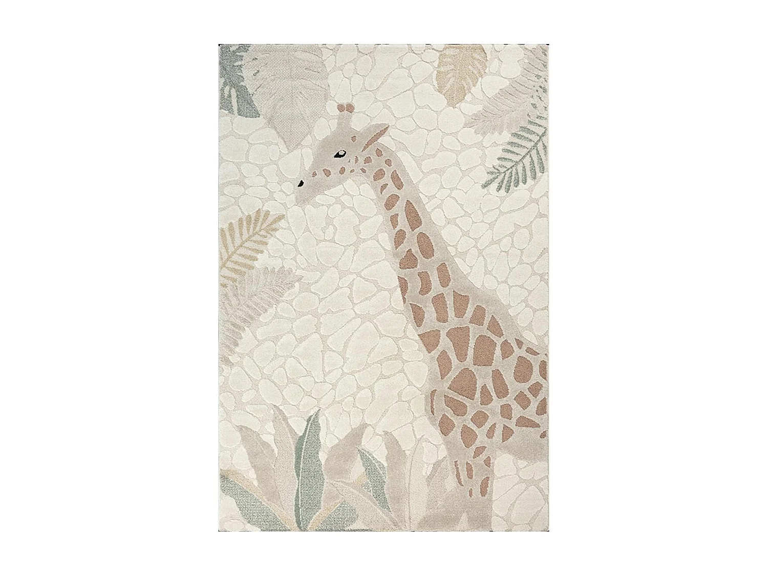 Tappeto per bambini GIR AF 120x170 cm Crema - Tappeto di facile manutenzione, morbido e setoso