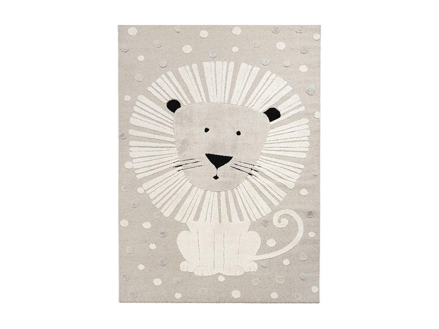 LI ON Tappeto per bambini 120x170 cm Beige - Tappeto di facile manutenzione, morbido e setoso