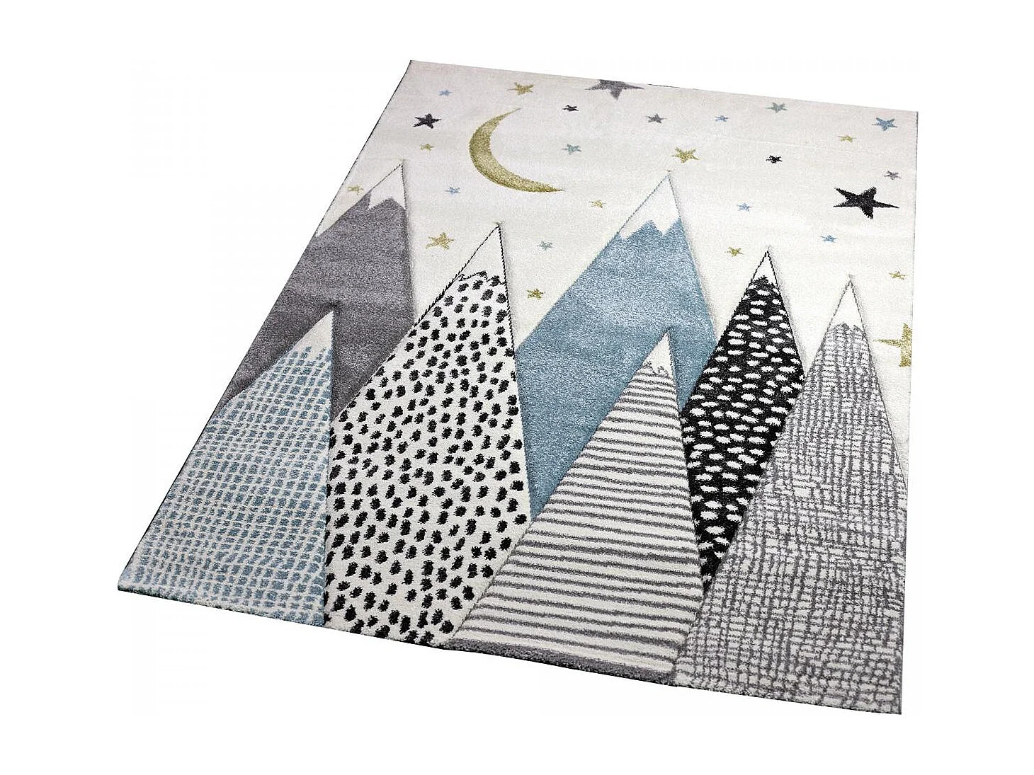 Tapis enfant SNOWSKY facile d'entretien et résistant en Polypropylène frisé