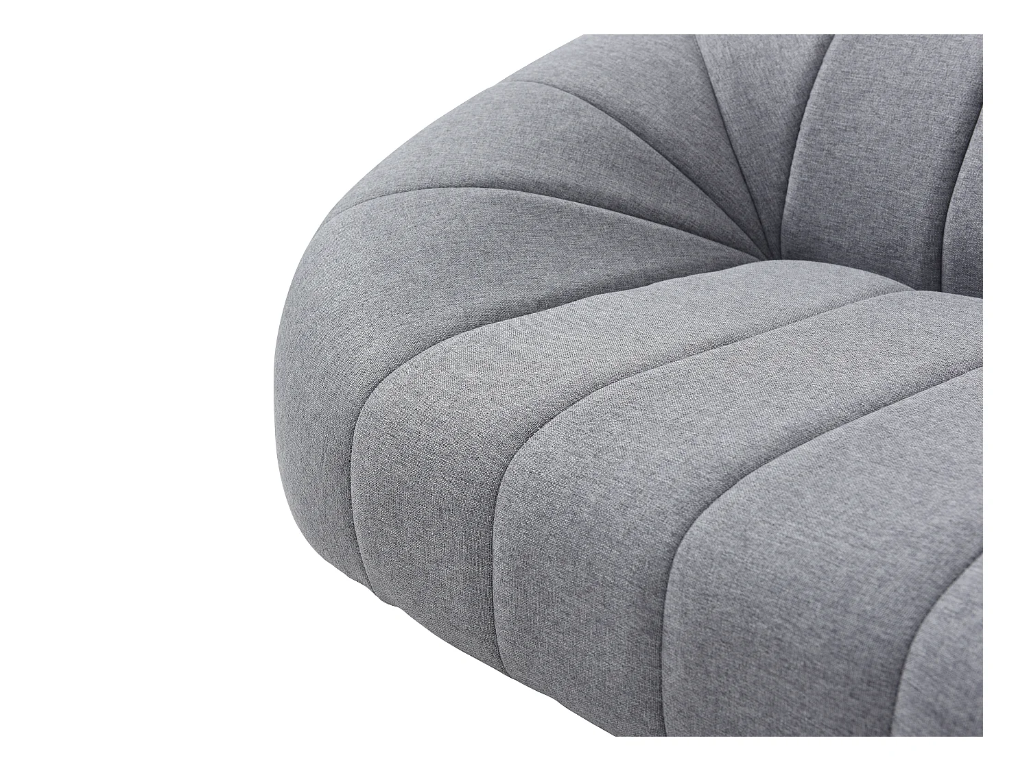 Cama para mascotas de tela gris jaspeado - L. 98 x P. 62 x A. 33 cm - PARUIMA