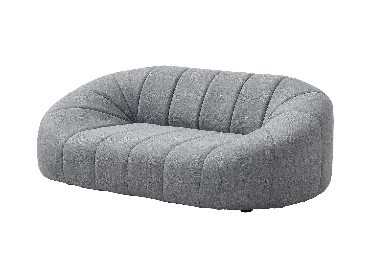 Cama para mascotas de tela gris jaspeado - L. 98 x P. 62 x A. 33 cm - PARUIMA