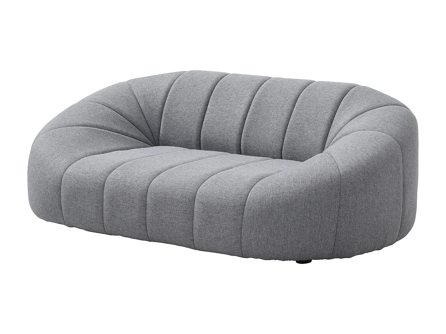 Canapé pour animaux en tissu gris chiné - L. 98 x P. 62 x H. 33 cm - PARUIMA