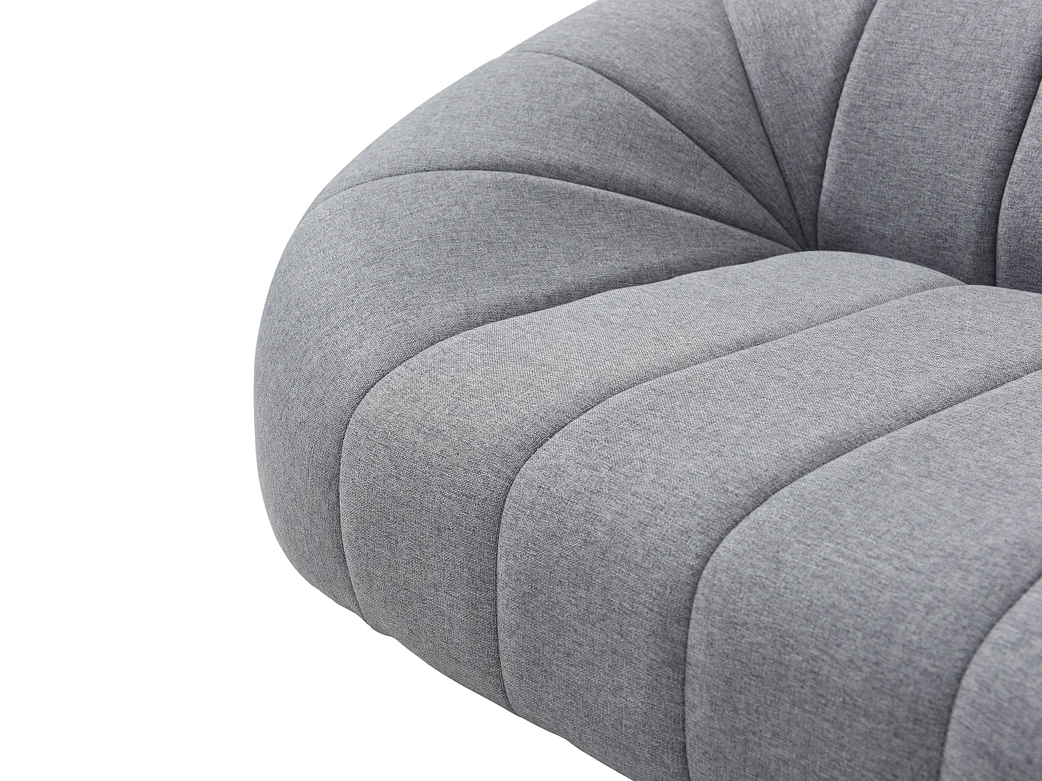 Canapé pour animaux en tissu gris chiné - L. 98 x P. 62 x H. 33 cm - PARUIMA