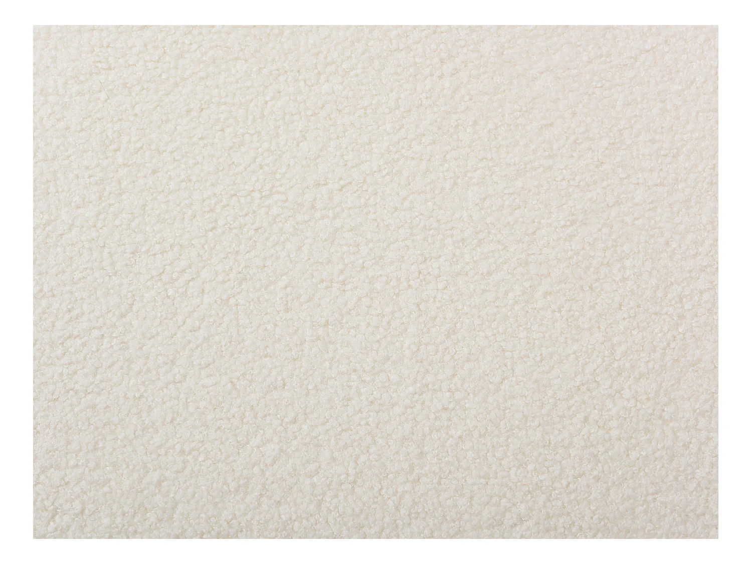 Canapé pour animaux en tissu bouclette et piètement métal - L.99 x P. 61 cm -  Blanc crème - ZOLIA