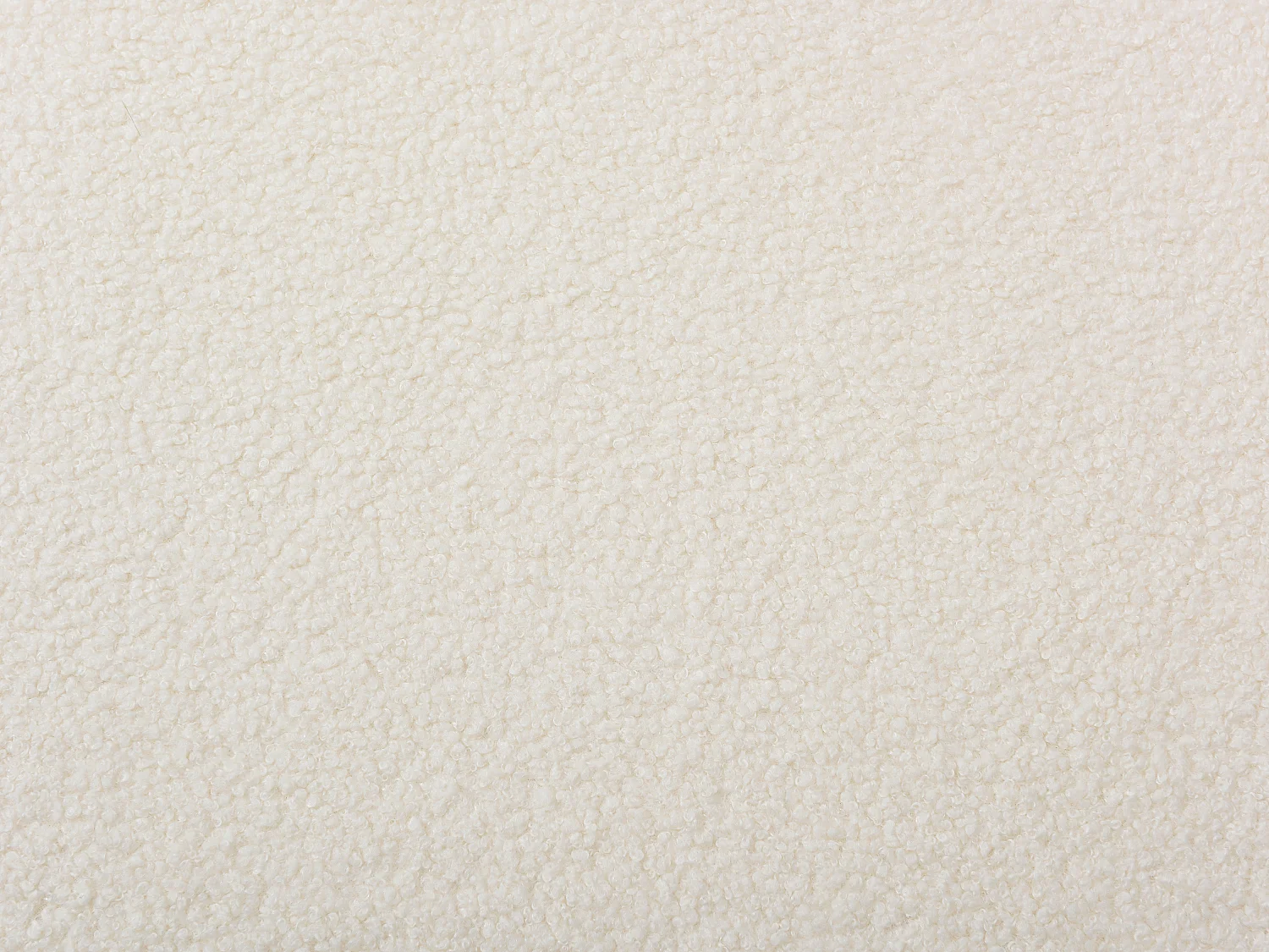 Canapé pour animaux en tissu bouclette et piètement métal - L.99 x P. 61 cm -  Blanc crème - ZOLIA