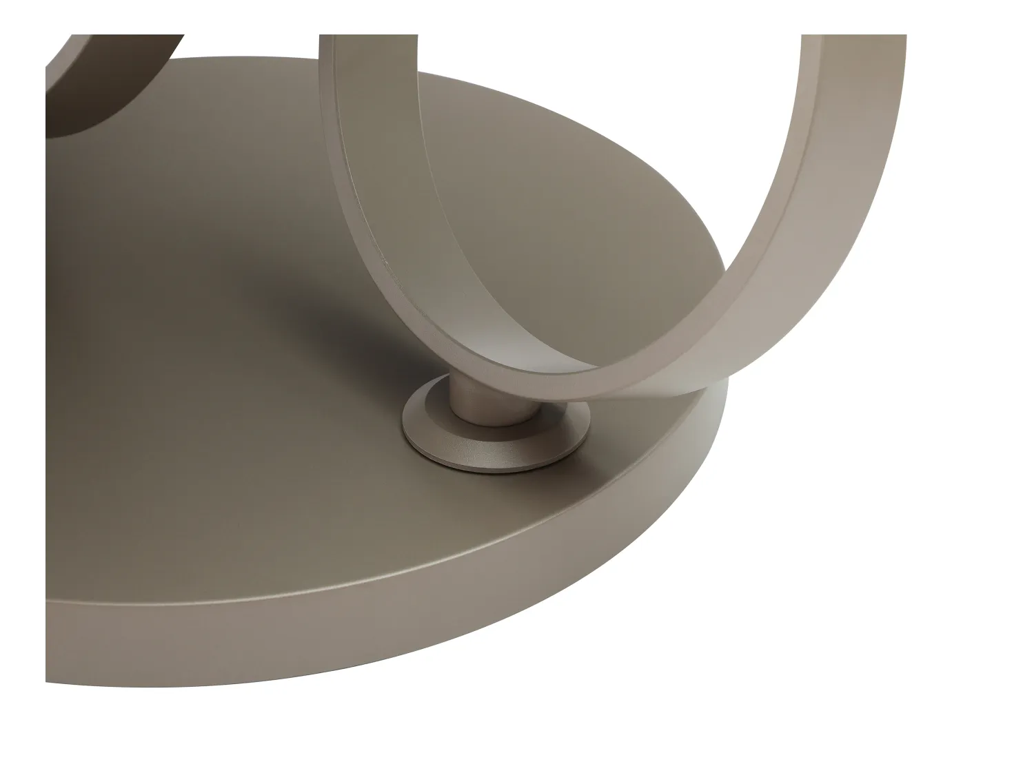 Table basse avec plateaux pivotants en céramique, verre trempé et métal taupe - Effet marbre blanc - JOLINE de Maison Céphy