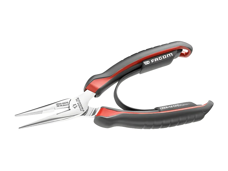 Pince à bec demi rond droit gainée CPE 160mm FACOM 193A.16CPE