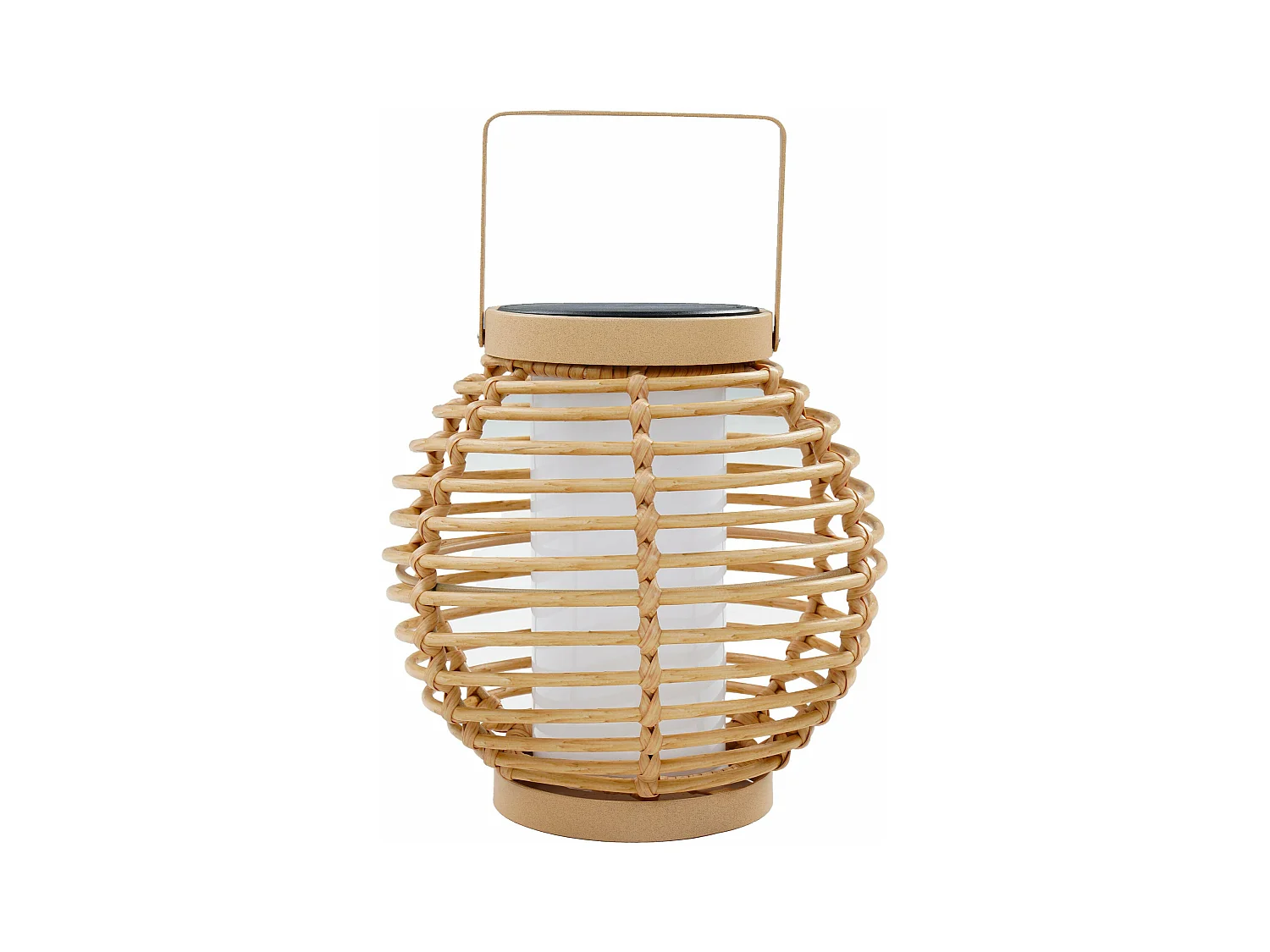 Lanterne solaire BEEHIVE Beige Metal H26cm