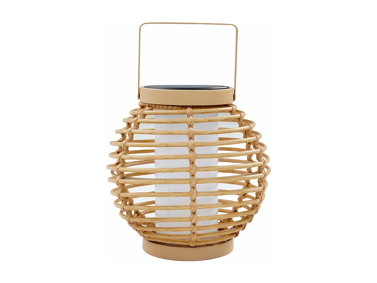 Lanterne solaire BEEHIVE Beige Metal H26cm