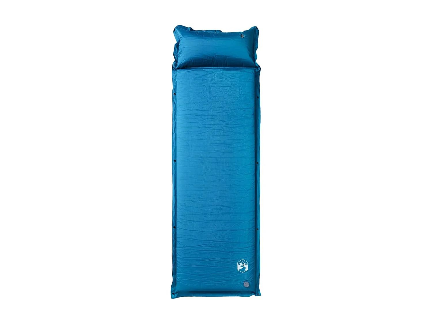 Matelas de camping autogonflant oreiller 1 personne turquoise FR149700