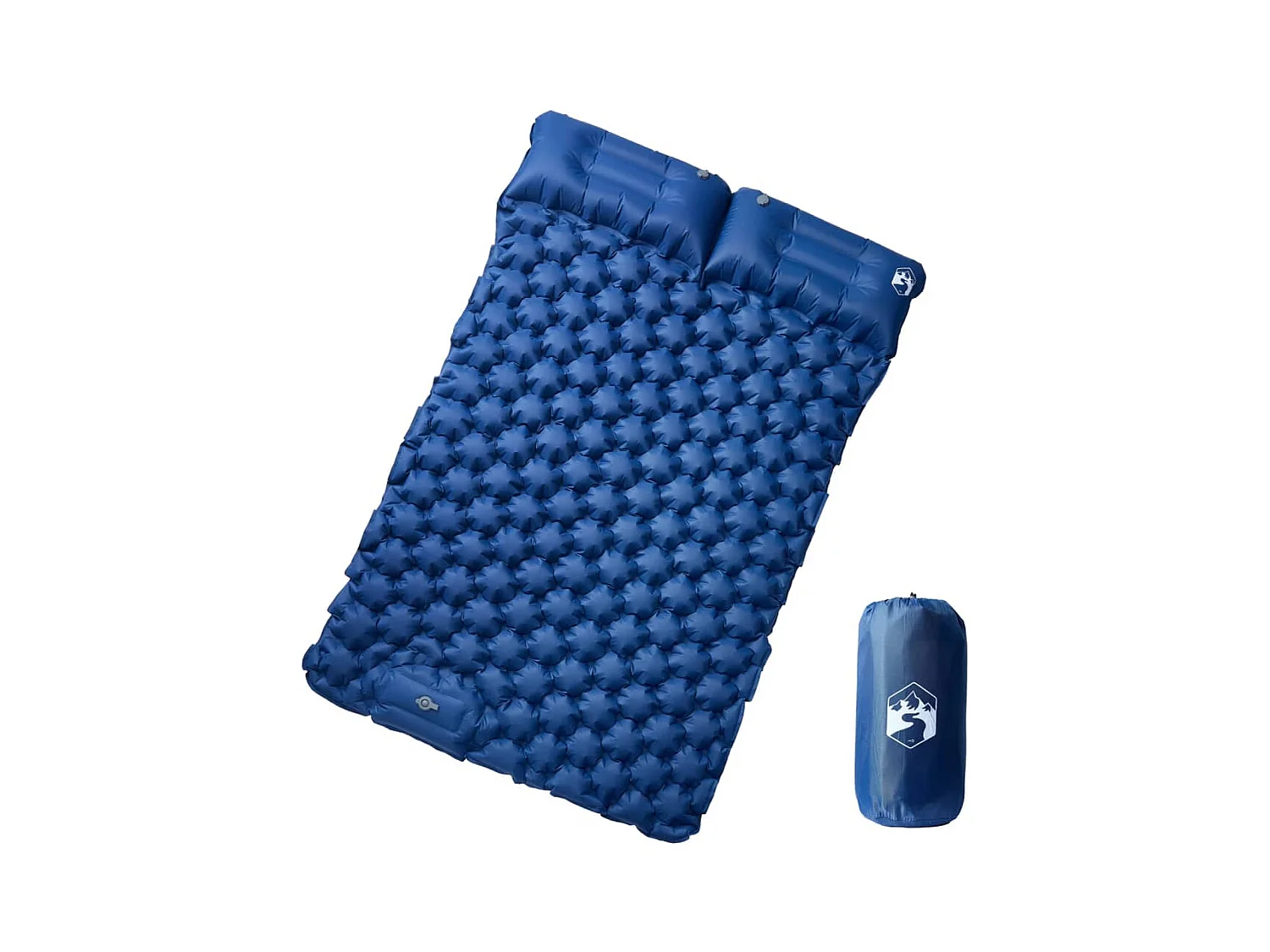 Matelas de camping autogonflant avec oreillers 2 personnes FR992742
