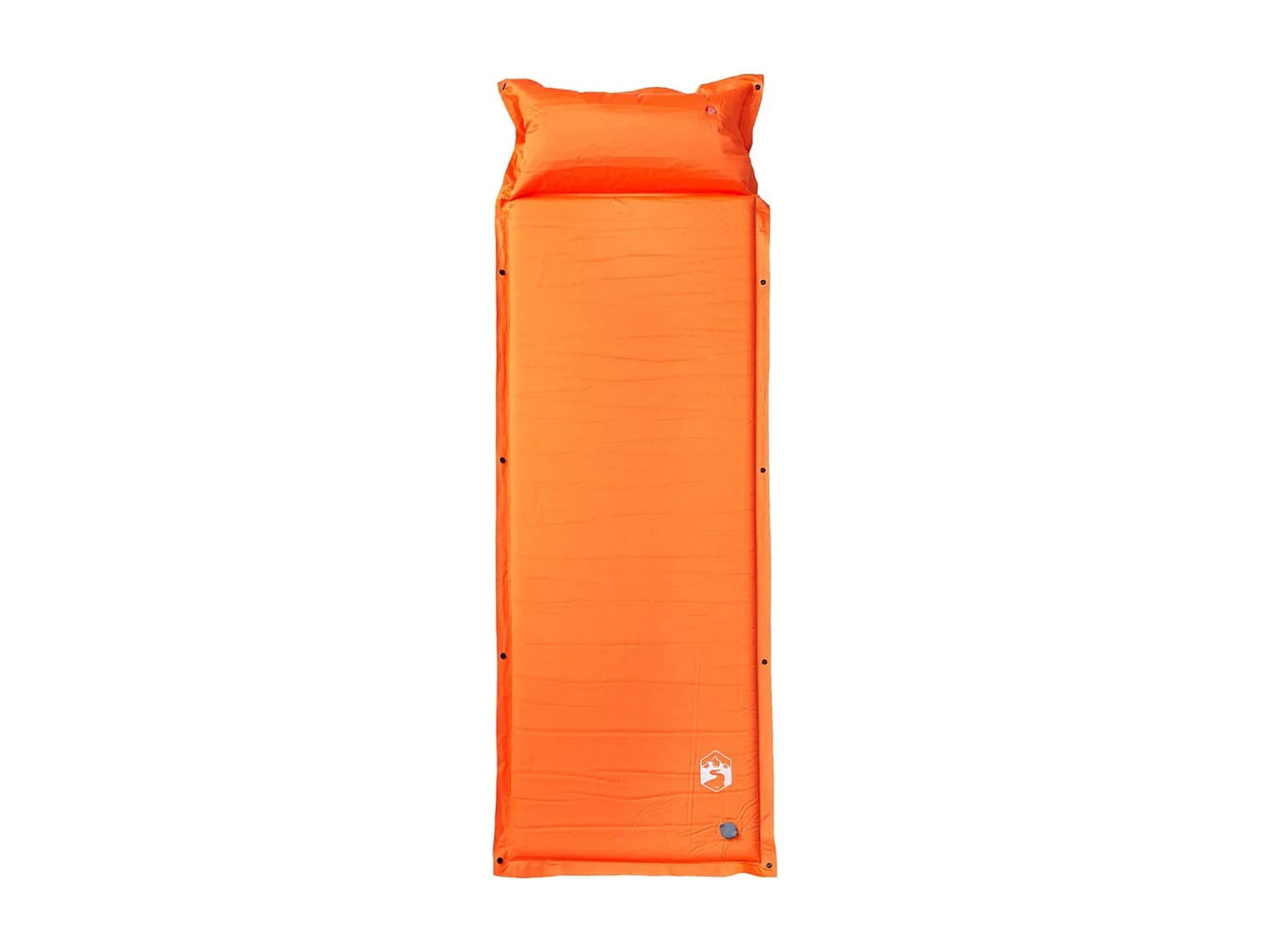 Kampeermatras met kussen zelfopblazend 1-persoons oranje BE628037