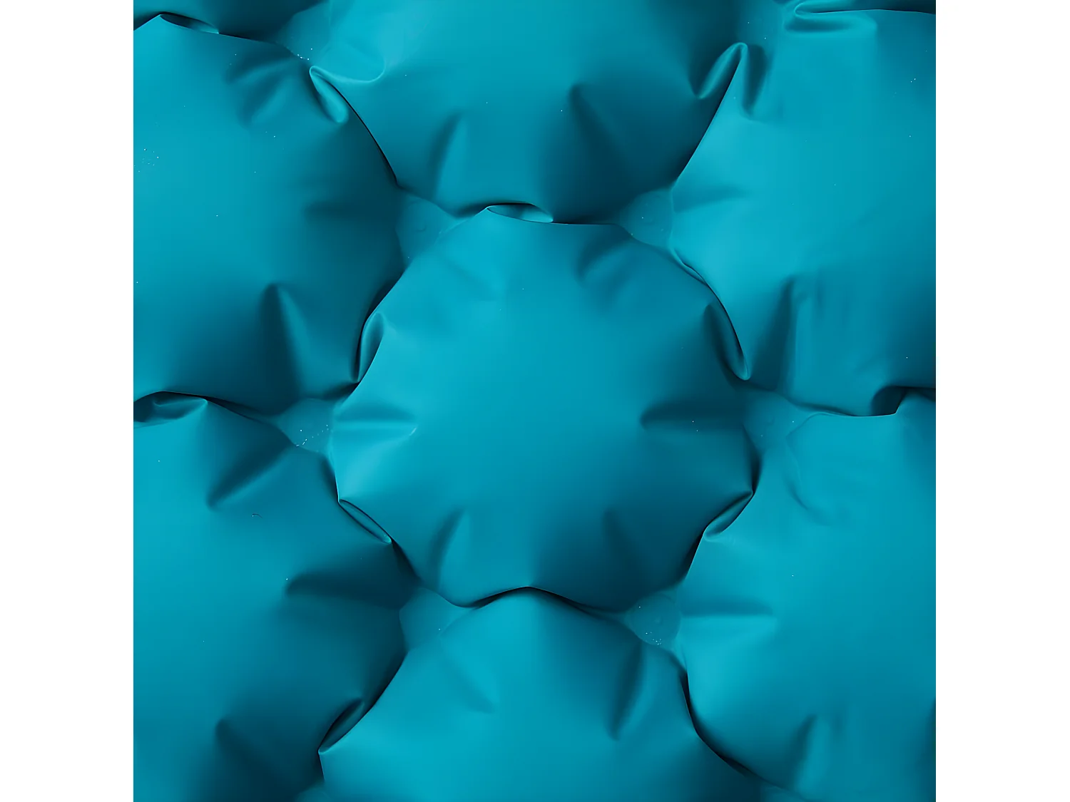 Colchão de campismo autoinsuflável c/ almofadas 2 pessoas azul PT805873