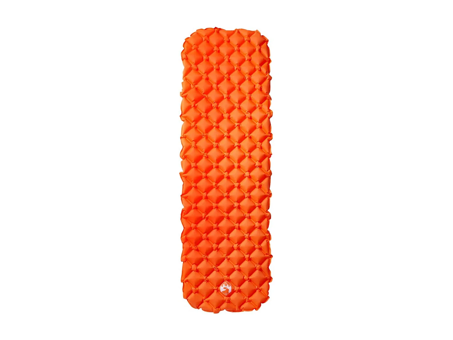 Matelas de camping gonflable 1 personne orange 190x58x6 cm FR893163