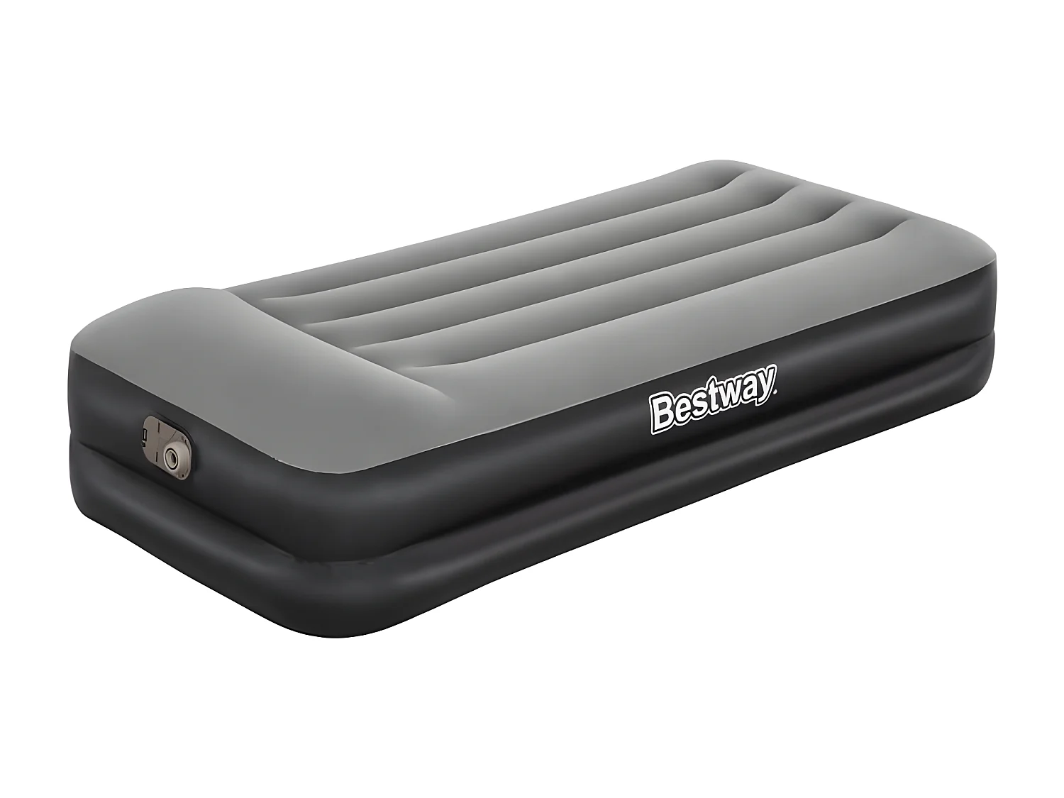 Matelas gonflable floqué avec pompe à air intégrée 191x97x46 cm FR812886