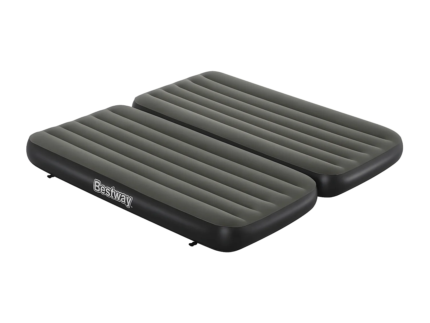 Luchtbed 3-in-1 opblaasbaar 188x99x25 cm zwart en grijs BE167639