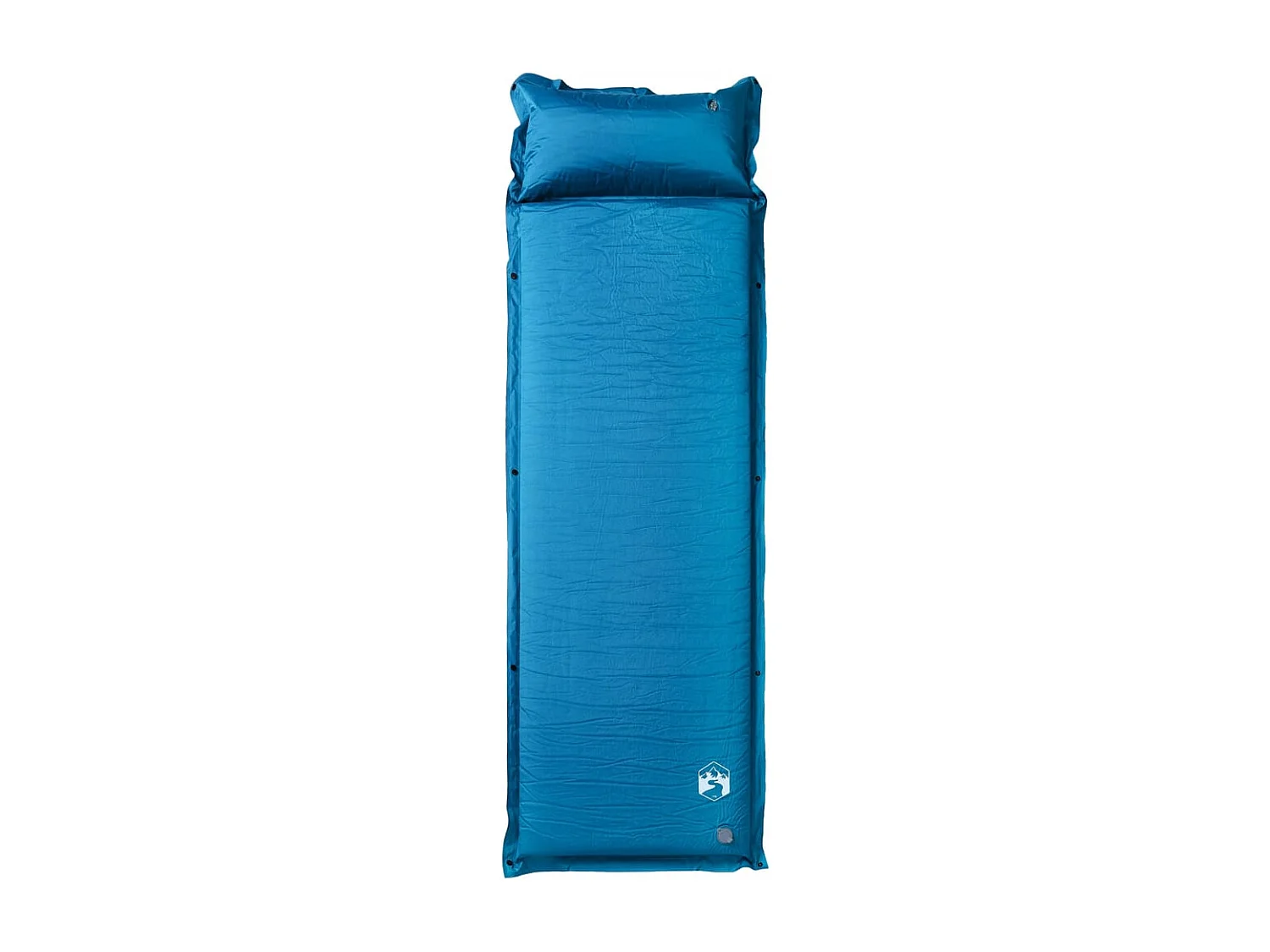 Matelas de camping autogonflant oreiller 1 personne turquoise FR119215
