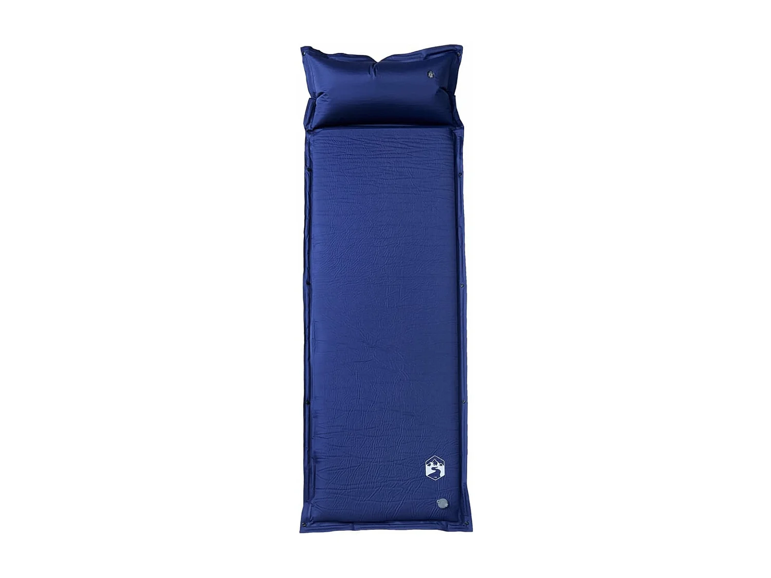 Kampeermatras met kussen zelfopblazend 1-persoons marineblauw BE101818