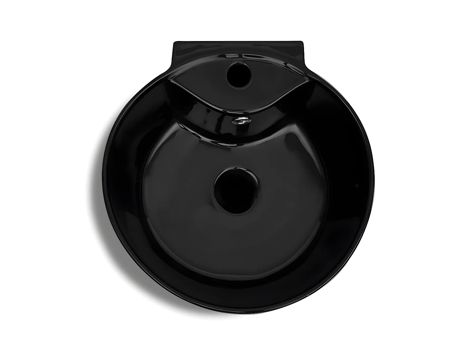 Vasque à trou de trop-plein/robinet céramique de salle de bain FR227979