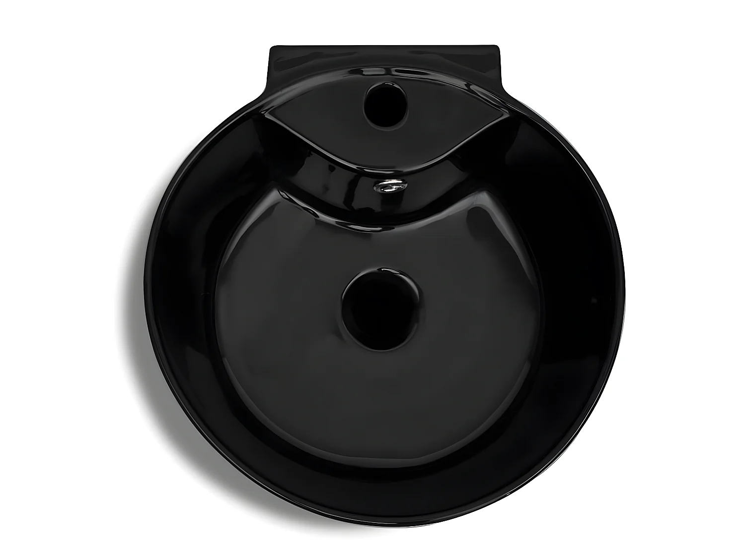 Vasque à trou de trop-plein/robinet céramique de salle de bain FR227979