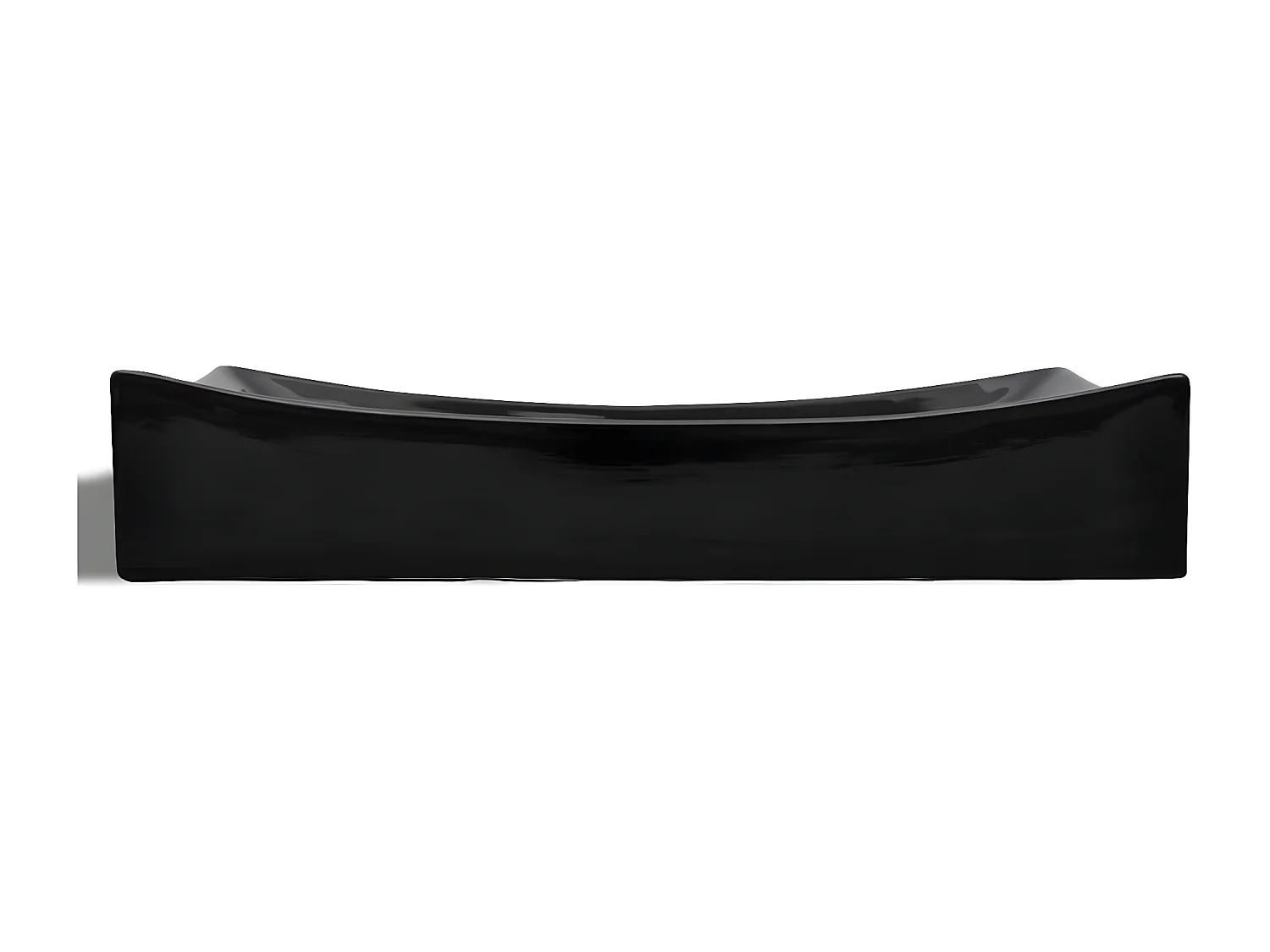 Vasque rectangulaire céramique Noir pour salle de bain FR555841