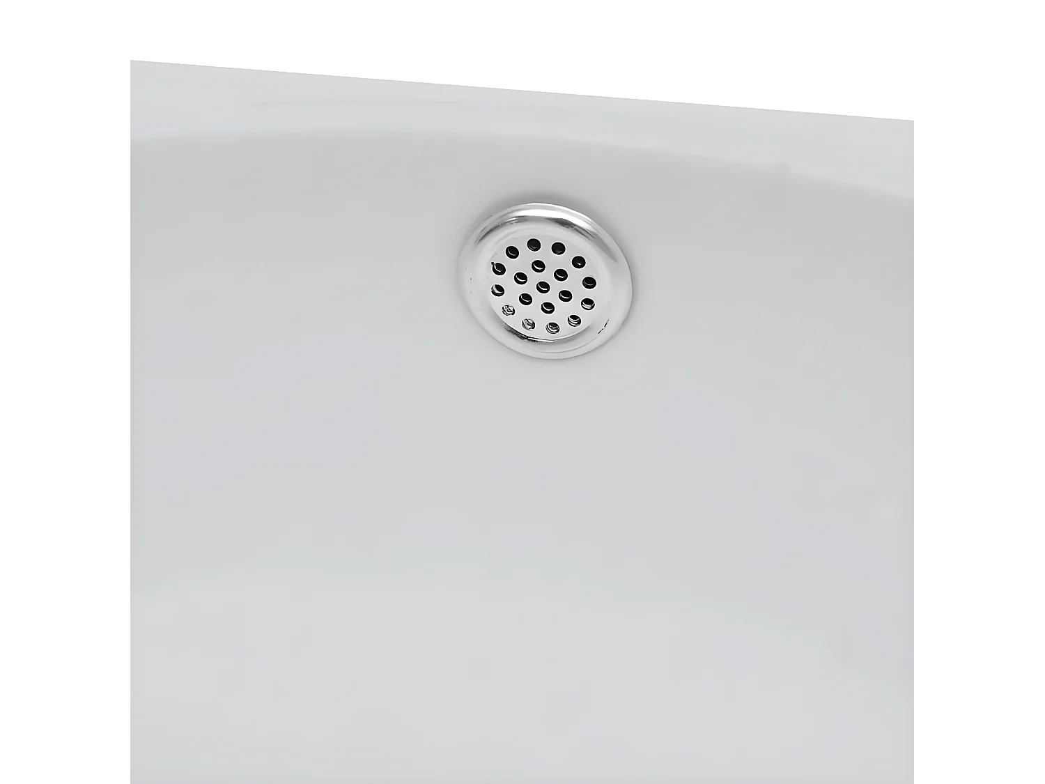 Vasque de salle de bains céramique blanc avec trou de trop-plein FR535275