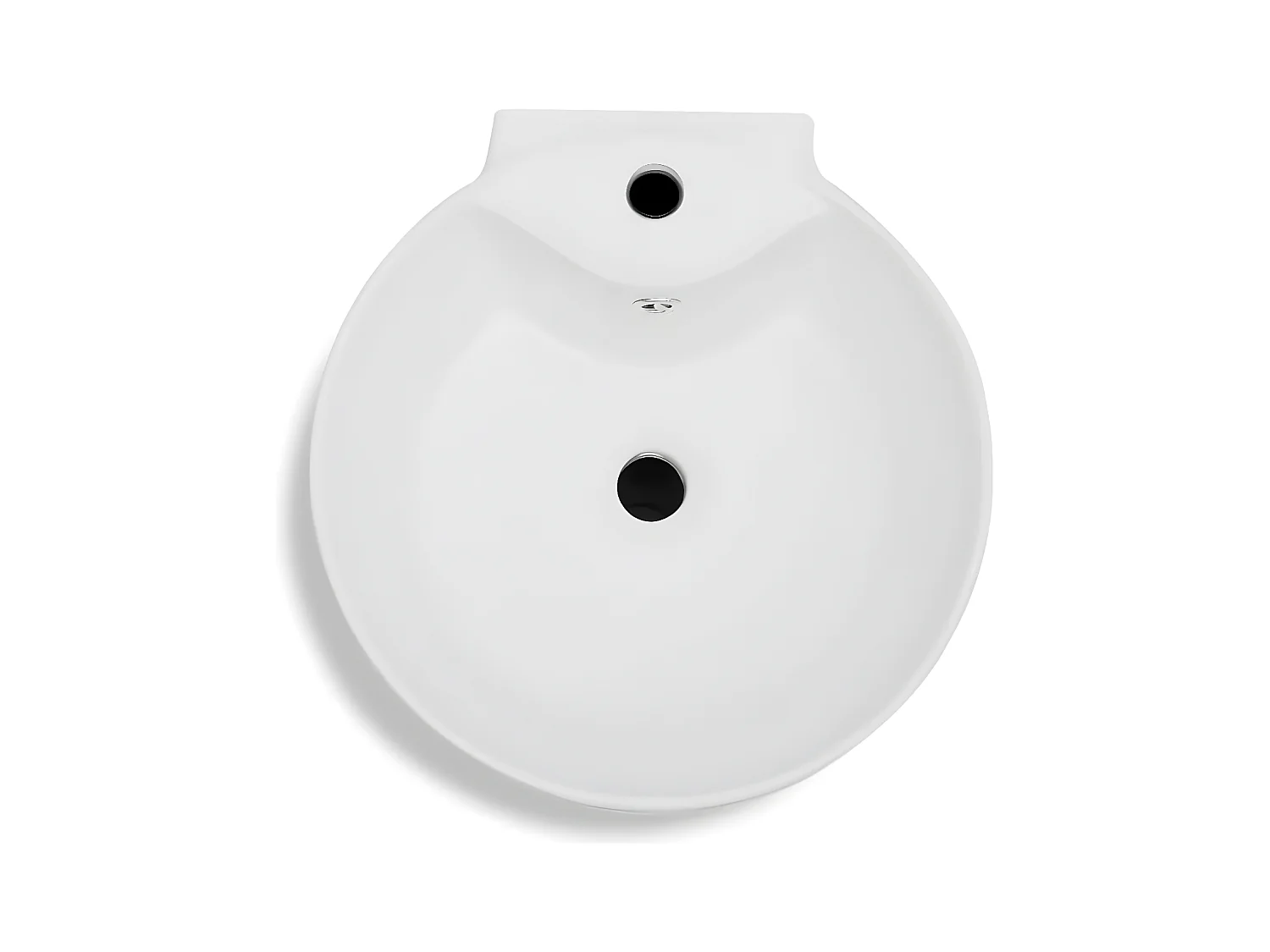 Vasque à trou de trop-plein/robinet céramique Blanc pour salle de bain FR601237