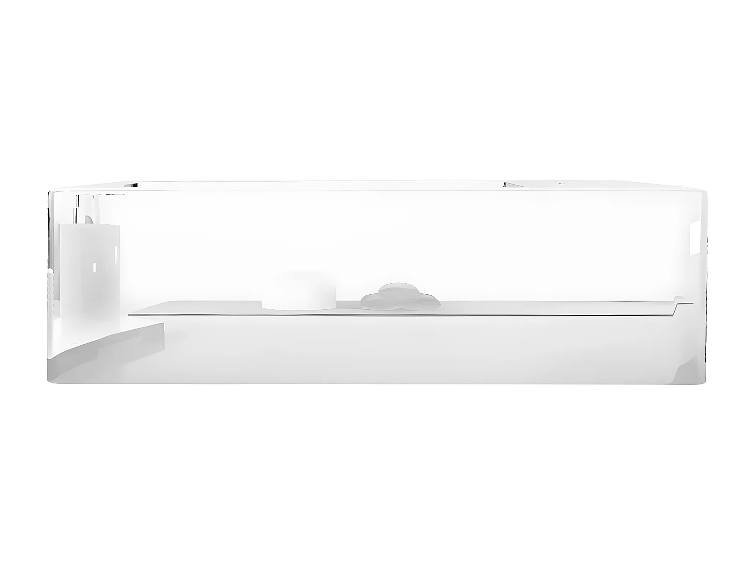 Lavatório com extravasamento 49x25x15 cm cerâmica prateado PT933218