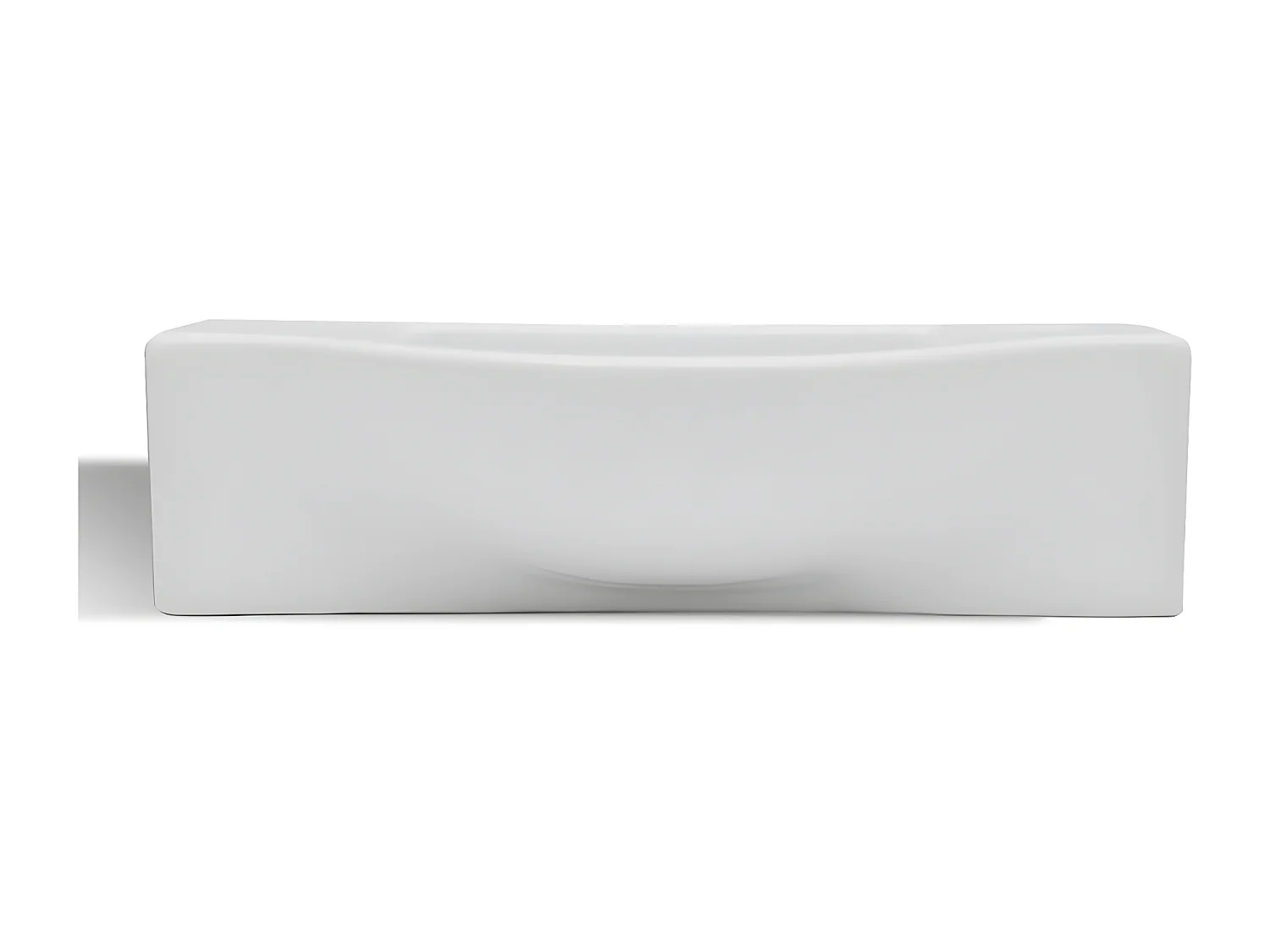Vasque à trou pour robinet céramique Blanc pour salle de bain FR537390