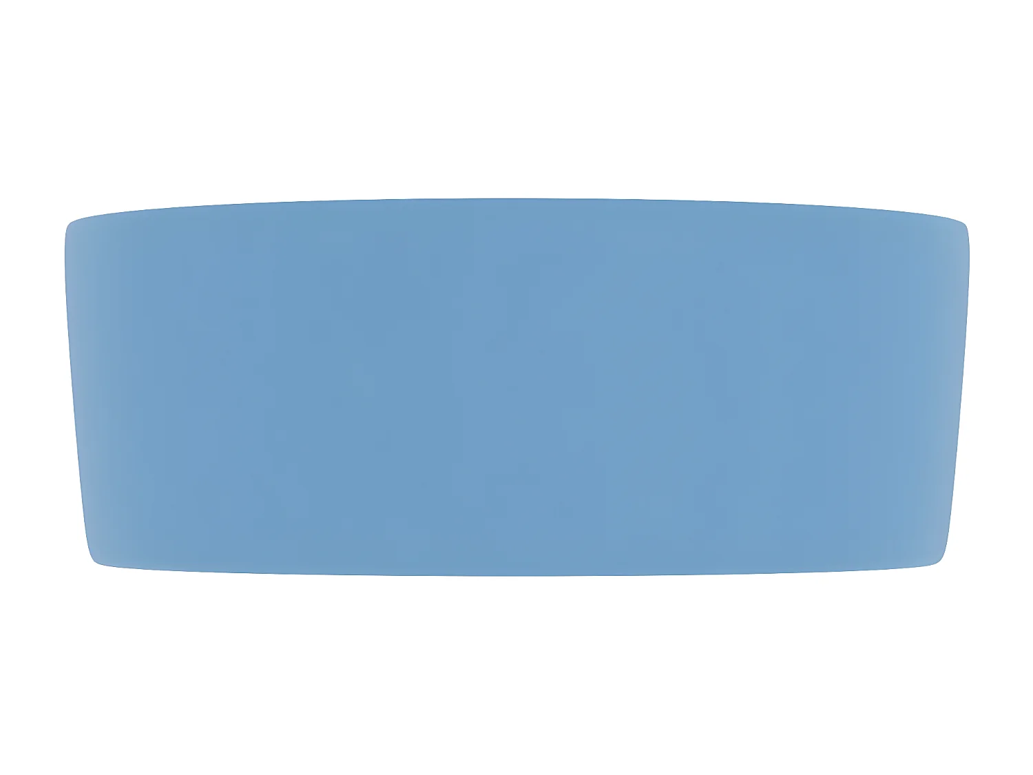 Vasque rond de luxe Bleu clair mat 40x15 cm Céramique FR564984