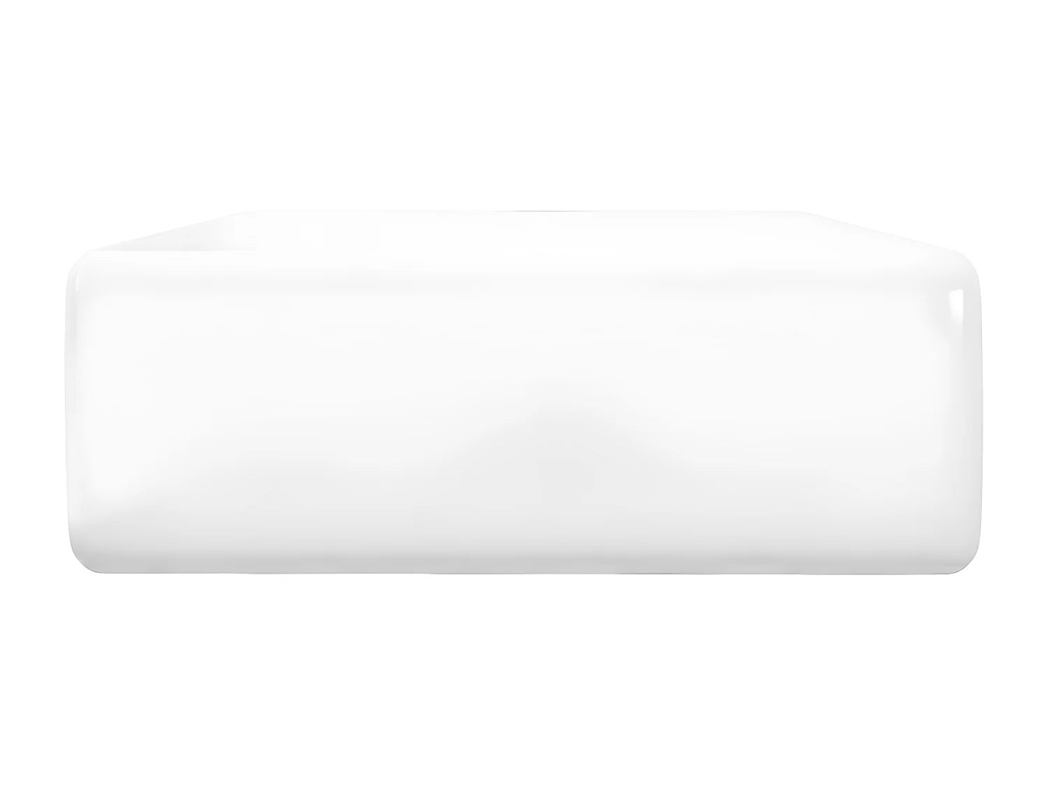 Luxueuse vasque céramique carrée avec trop plein 41 x 41 cm FR109685