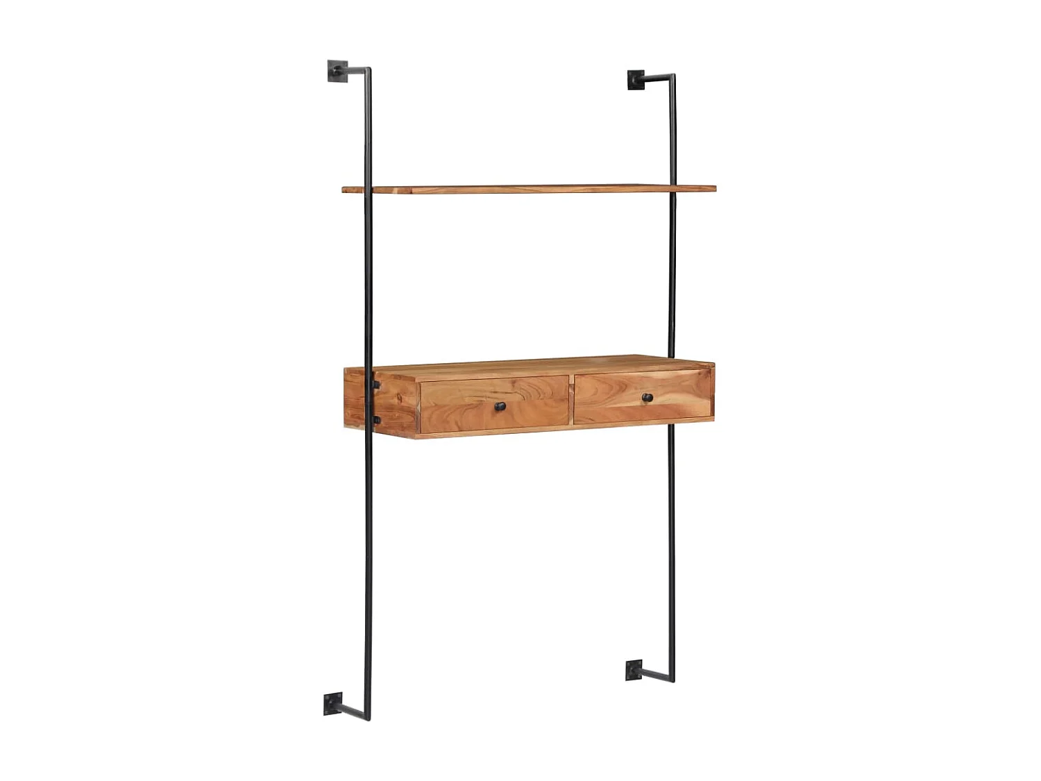 Bureau mural 90x40x170 cm Bois d'acacia solide FR659293