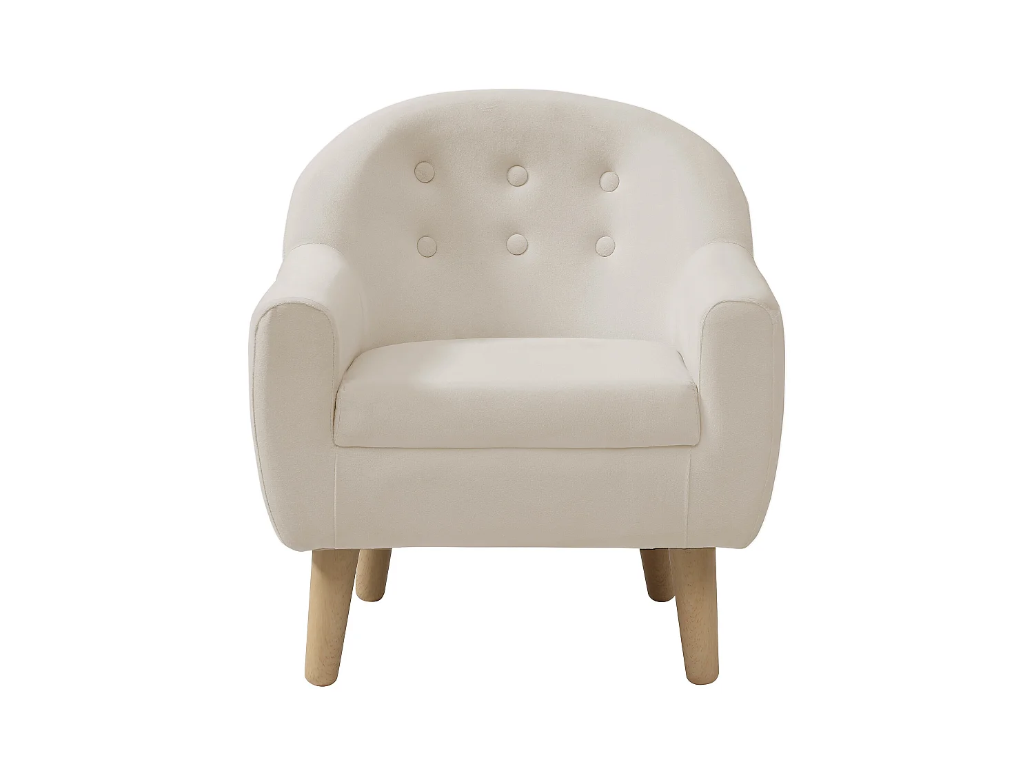 Schaukelsessel Kindersessel - Samt - Beige - CASORLA