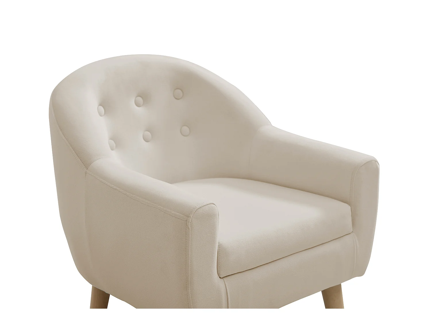 Schaukelsessel Kindersessel - Samt - Beige - CASORLA