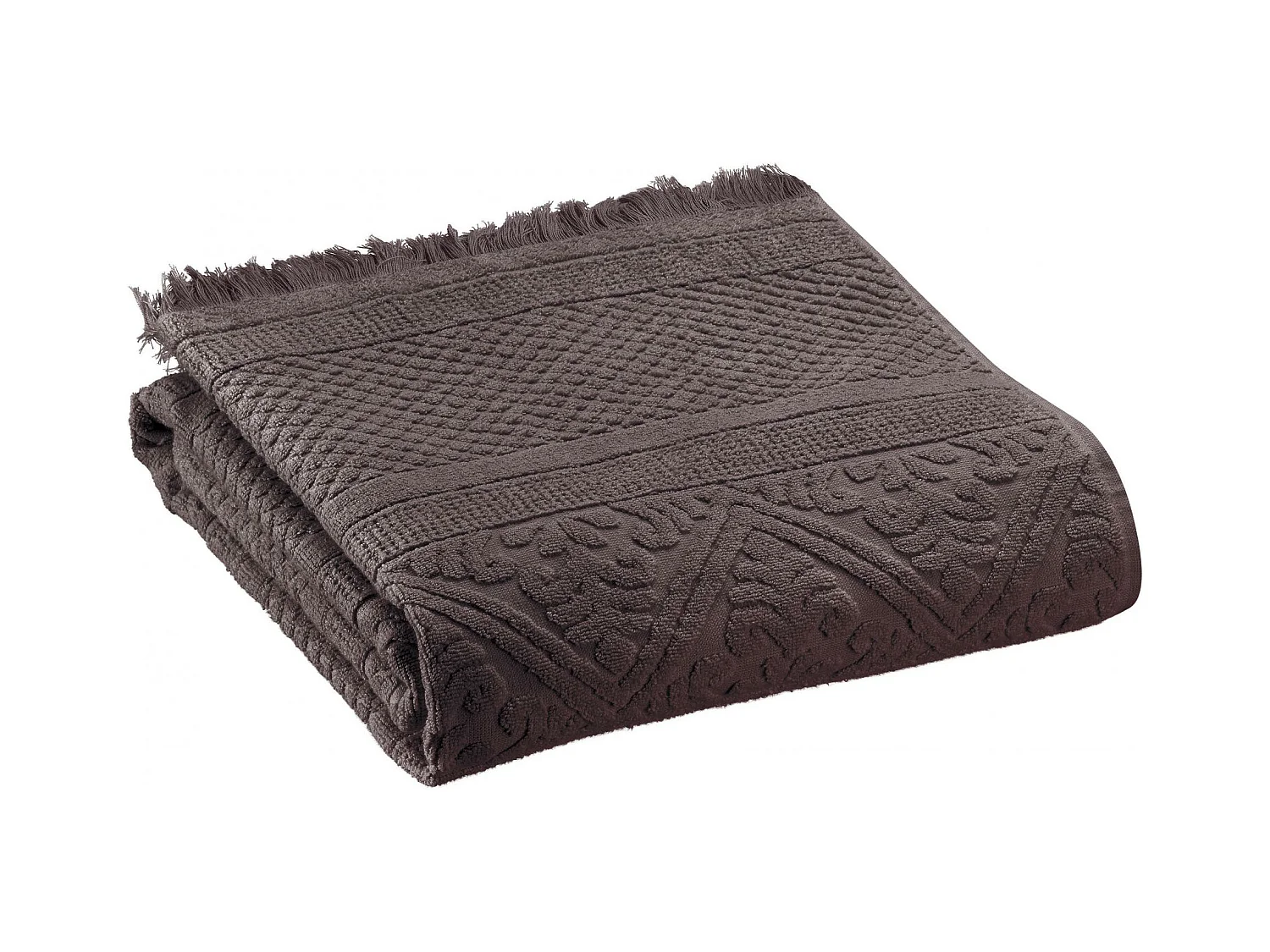 Drap de douche Zoé ebene 70 x 140 cm Vivaraise