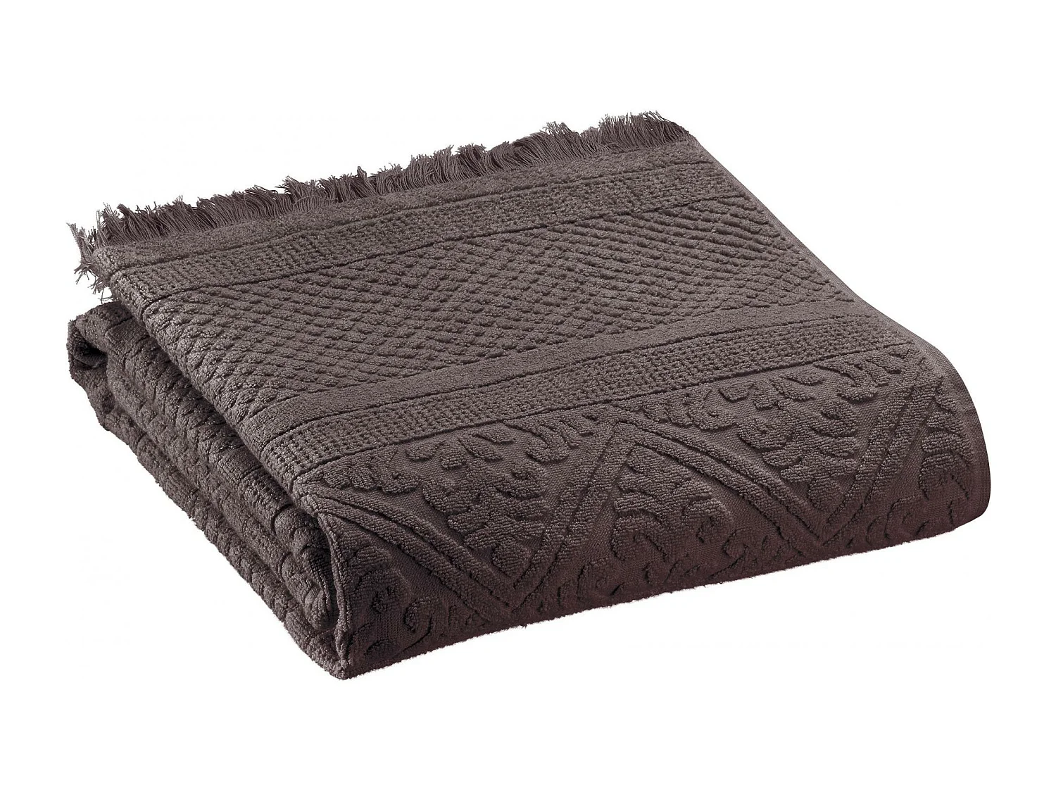 Drap de douche Zoé ebene 70 x 140 cm Vivaraise