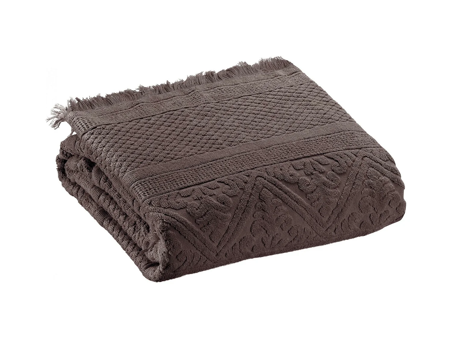 Drap de bain Zoé ebene 100 x 180 cm Vivaraise