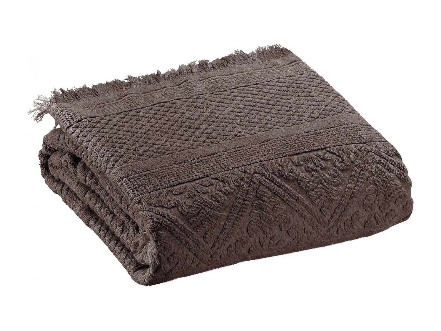 Drap de bain Zoé ebene 100 x 180 cm Vivaraise