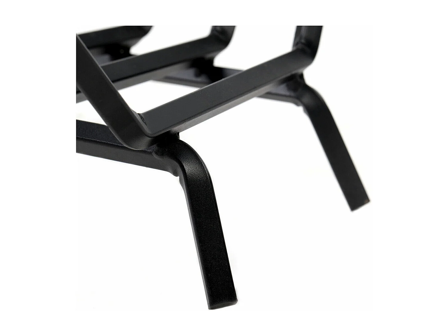 Porte bûches en métal - Noir - Abri bûches Cheminée panier  - Chenets pour foyer Cheminée - Foyer Ouvert