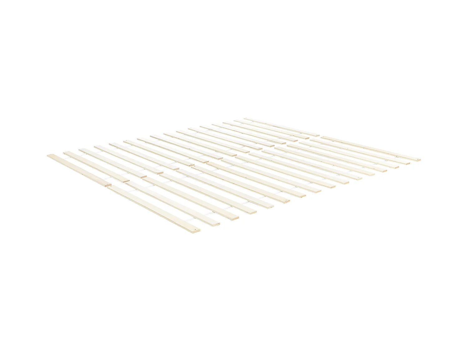 Lit avec sommier Bois de pin TANNAY 160 x 200 cm Marron clair