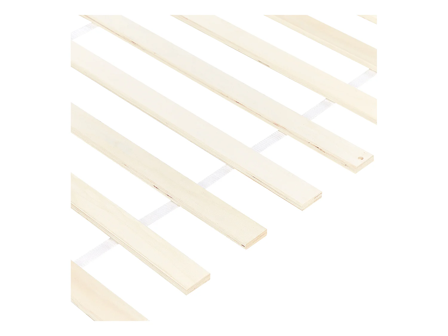 Lit avec sommier Bois de pin TANNAY 160 x 200 cm Marron clair