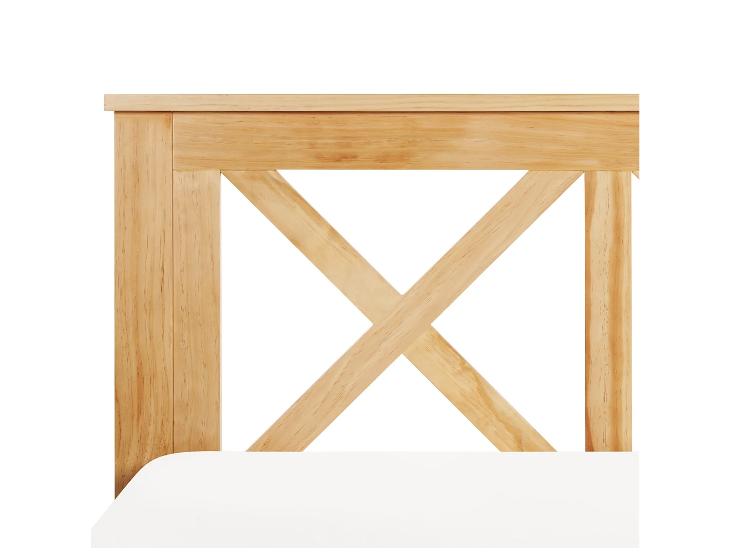 Lit avec sommier Bois de pin TANNAY 160 x 200 cm Marron clair