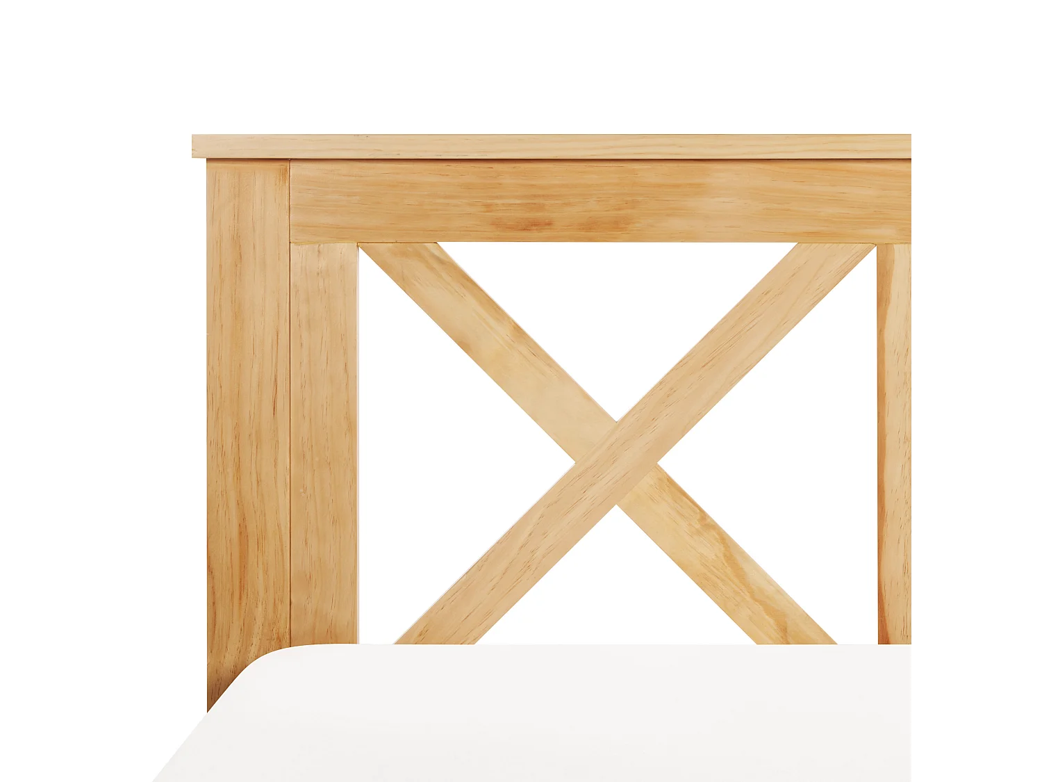 Cama Madeira TANNAY 140 x 200 cm Castanho claro