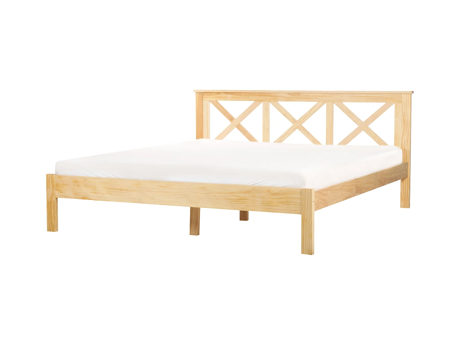Bed Dennenhout TANNAY 180 x 200 cm Lichtbruin